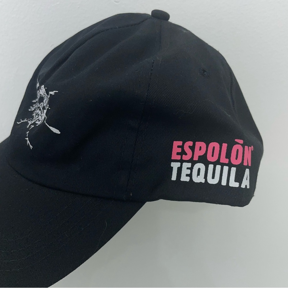 Black Espolon tequila logo baseball cap